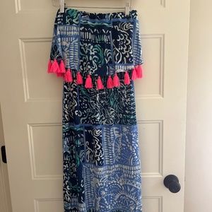 Lily Pulitzer off the shoulder dress